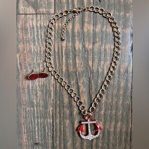 Gold Anchor Fashion Bracelet Set